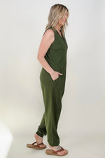 Zenana Solid Sleeveless Harem Jumpsuit - 3 Colors