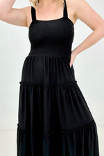 Zenana Smocked Tiered Maxi Dress - 2 Colors