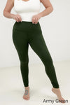 PLUS/REG Zenana Brushed Microfiber Full Length Leggings - 2 Colors